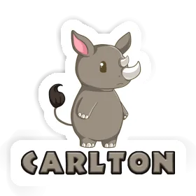 Rhinoceros Sticker Carlton Image