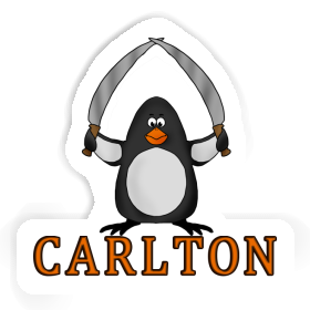 Fighting Penguin Sticker Carlton Image