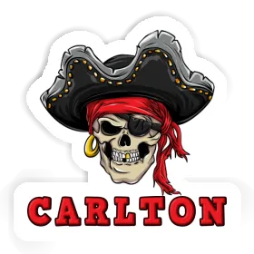 Sticker Carlton Pirate-Skull Image