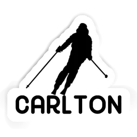 Carlton Sticker Skier Image