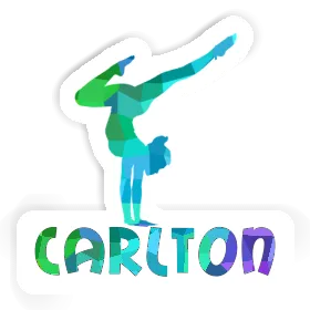 Carlton Sticker Yoga Woman Image