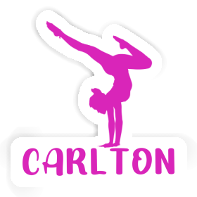 Sticker Yoga Woman Carlton Image