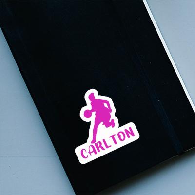 Carlton Sticker Basketball Player Notebook Image