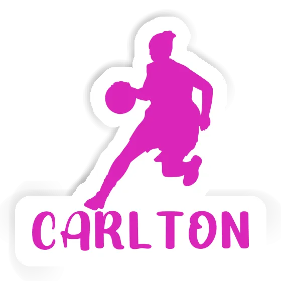 Carlton Sticker Basketball Player Image