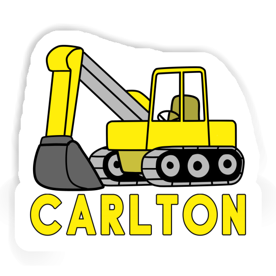 Excavator Sticker Carlton Laptop Image