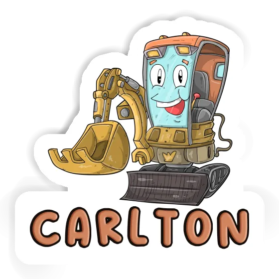 Sticker Excavator Carlton Notebook Image