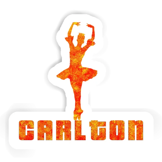 Ballerina Sticker Carlton Laptop Image