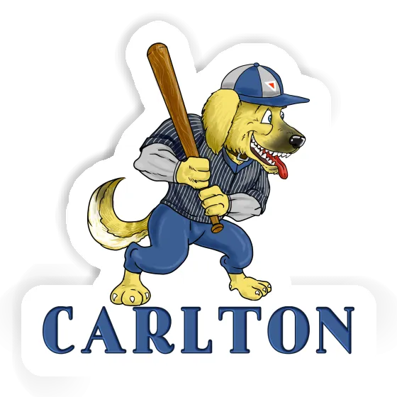 Carlton Sticker Baseball Dog Gift package Image