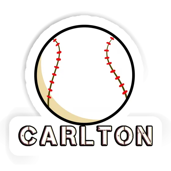 Carlton Sticker Baseball Laptop Image