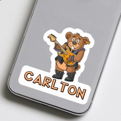 Sticker Guitarist Carlton Notebook Image