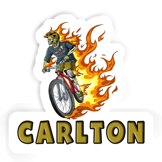 Freeride Biker Sticker Carlton Laptop Image