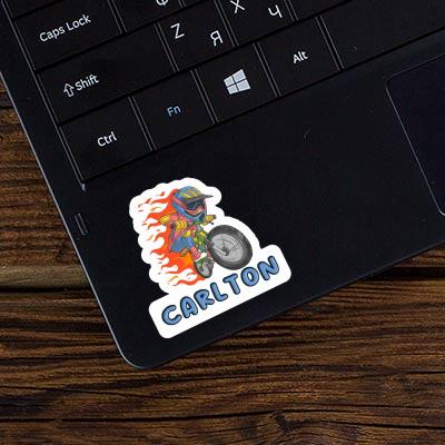 Carlton Sticker Freeride Biker Image