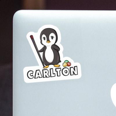 Sticker Carlton Billiards Player Notebook Image