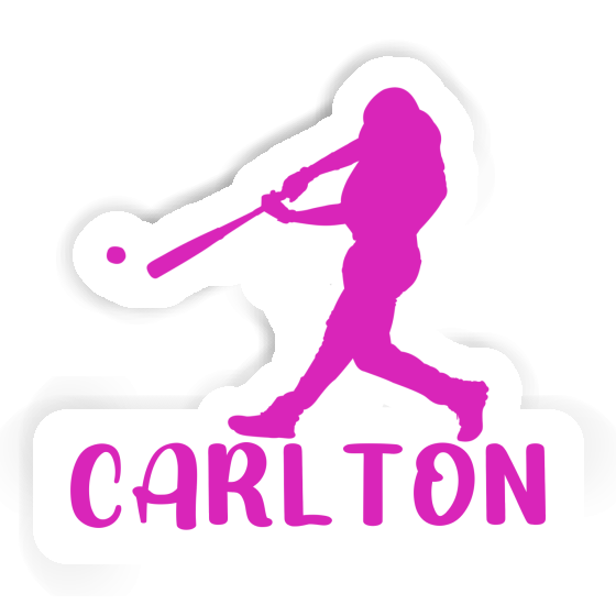 Carlton Sticker Baseball Player Image