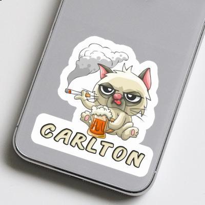 Sticker Carlton Bad Cat Laptop Image