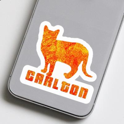 Cat Sticker Carlton Notebook Image