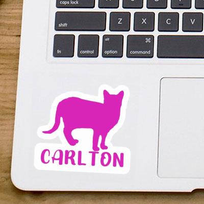 Cat Sticker Carlton Notebook Image