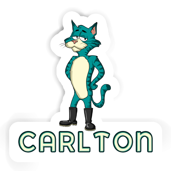 Carlton Sticker Cat Laptop Image