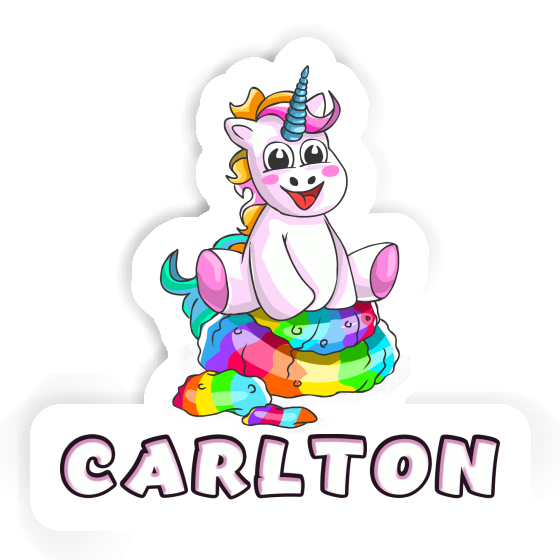 Baby Unicorn Sticker Carlton Laptop Image