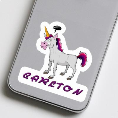 Sticker Carlton Angry Unicorn Laptop Image