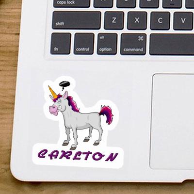 Autocollant Licorne Carlton Notebook Image