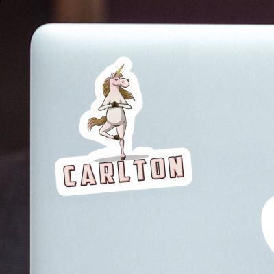 Sticker Unicorn Carlton Laptop Image