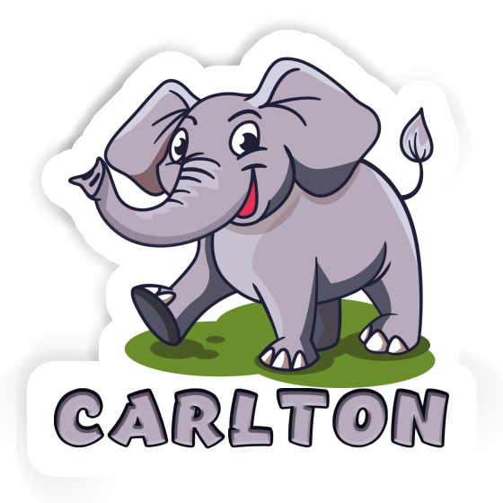 Elephant Sticker Carlton Laptop Image