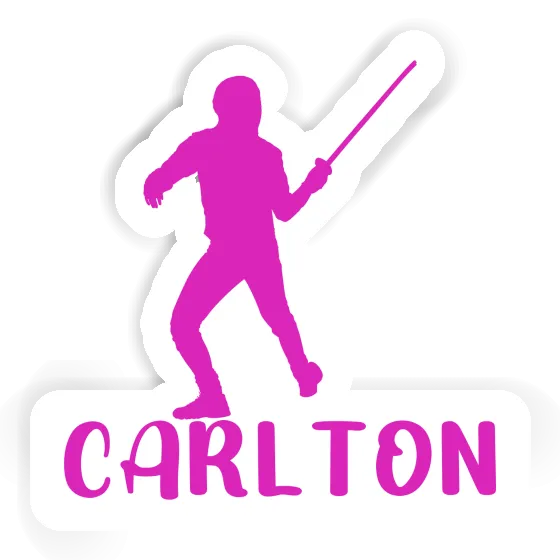 Sticker Carlton Fencer Image