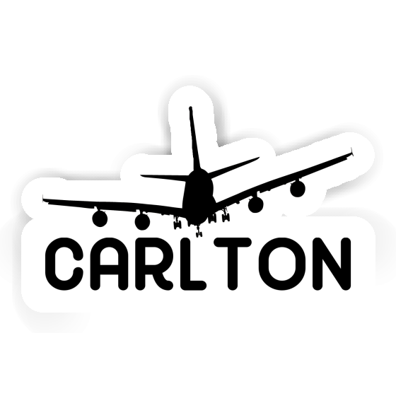 Sticker Airplane Carlton Notebook Image