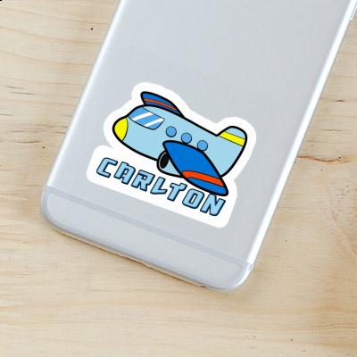 Carlton Sticker Airplane Image