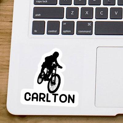 Freeride Biker Sticker Carlton Laptop Image