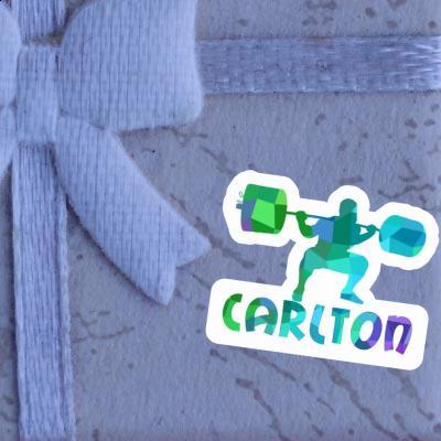 Sticker Carlton Weightlifter Image