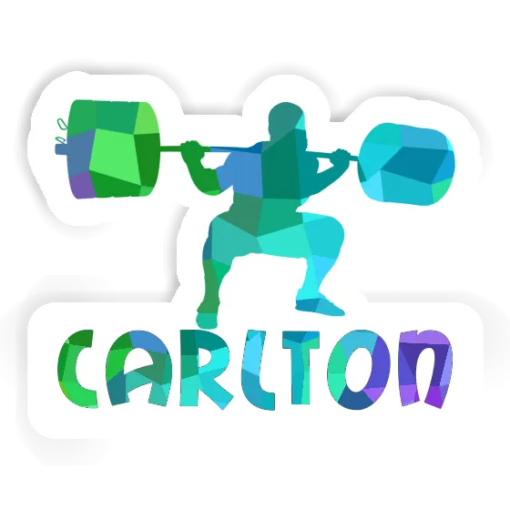 Sticker Carlton Weightlifter Notebook Image