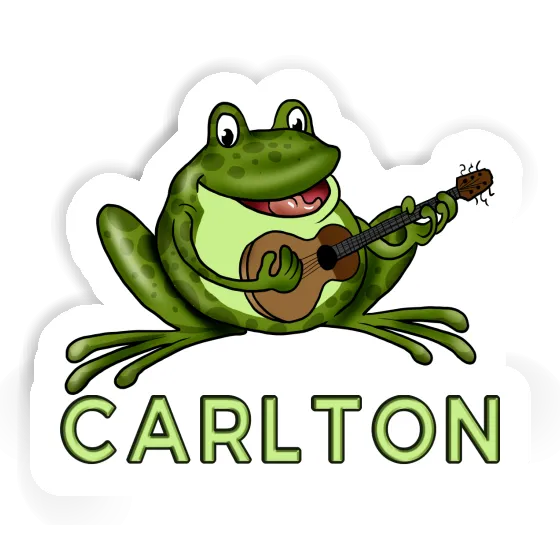 Guitar Frog Sticker Carlton Laptop Image