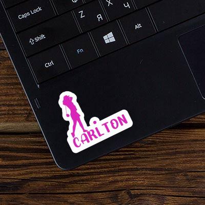 Sticker Golfer Carlton Notebook Image