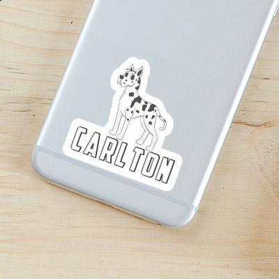 Sticker Great Dane Dog Carlton Notebook Image