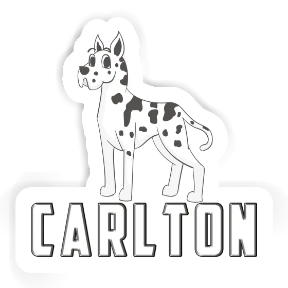 Sticker Great Dane Dog Carlton Image