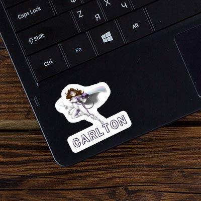 Hairdresser Sticker Carlton Laptop Image