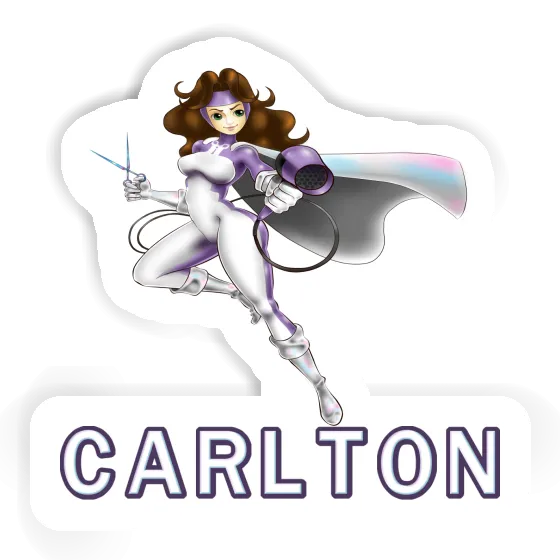 Hairdresser Sticker Carlton Gift package Image