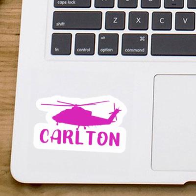 Helicopter Sticker Carlton Notebook Image