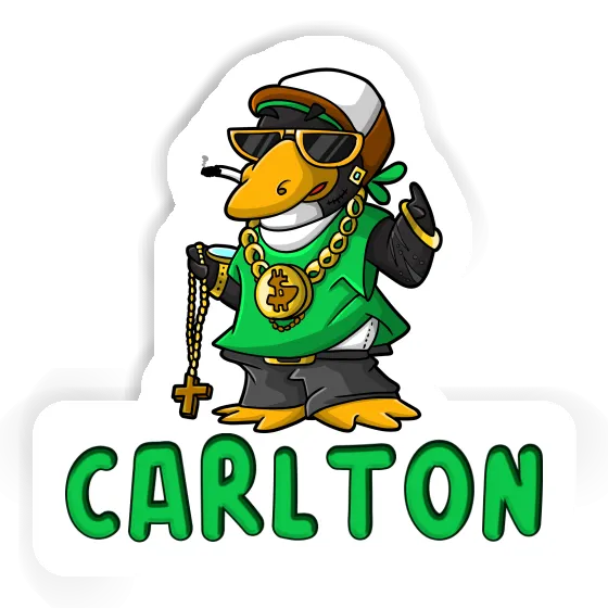 Autocollant Pingouin hip-hop Carlton Laptop Image