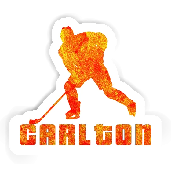 Sticker Hockey Player Carlton Notebook Image