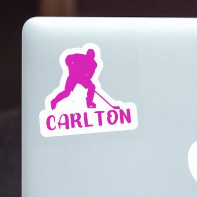 Sticker Carlton Hockey Player Image