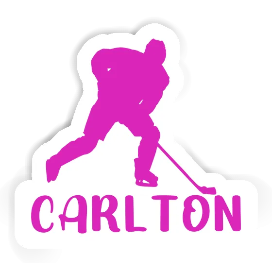 Sticker Carlton Hockey Player Laptop Image