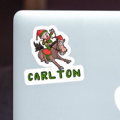 Sticker Weihnachtspferd Carlton Notebook Image