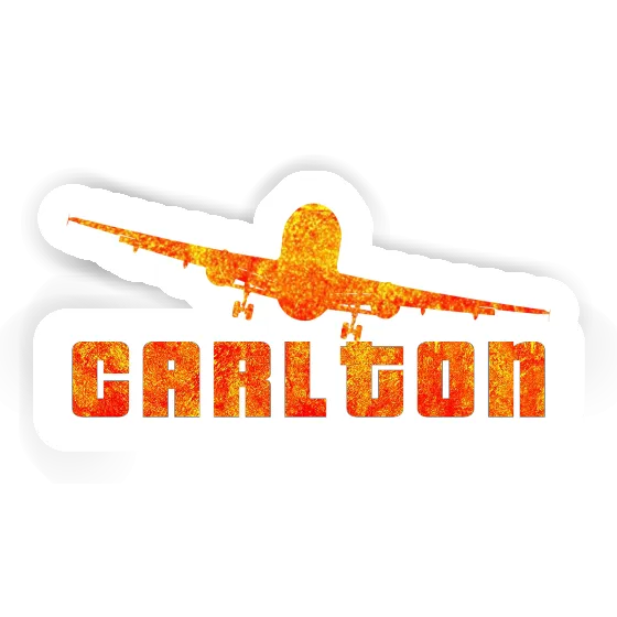 Sticker Airplane Carlton Laptop Image