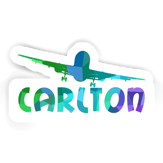 Sticker Airplane Carlton Notebook Image