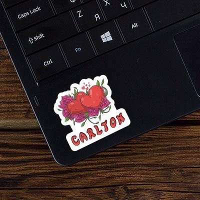 Symbole d'amour Autocollant Carlton Laptop Image