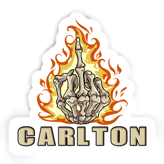 Middlefinger Sticker Carlton Notebook Image