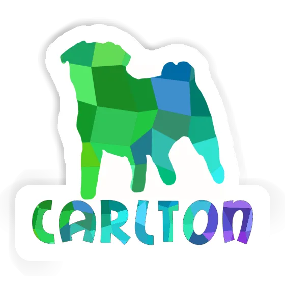 Sticker Carlton Pug Notebook Image